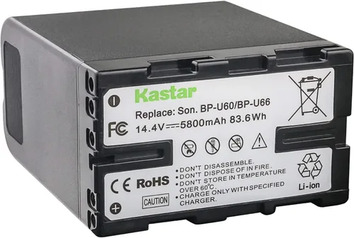 Vista 2 de Kastar Reemplazo de batería para Sony BP-U60 y PXW-FS7/FS5/X180 PXW-FX6/FX9 PMW-100/150/150P/160 PMW-200/300 PMW-EX1/EX1R PMW-EX3/EX3R PMW-EX160