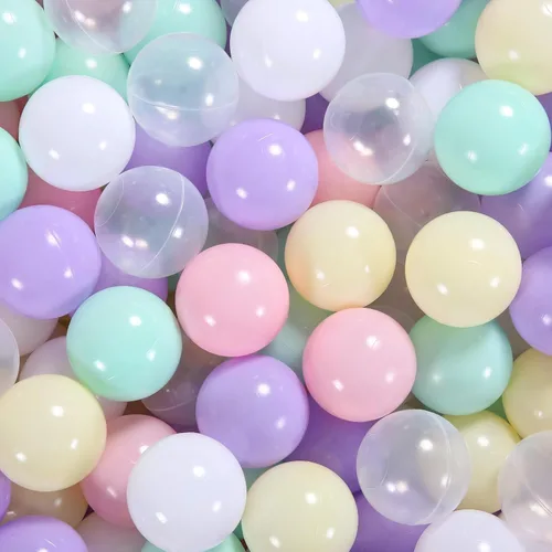 Vista 2 de Pelotas de Pozo de Bolas - Bolas de Plástico de 2.7 Pulgadas, Bolas de Juego BPA Libres, Ftalatos Libres, Bolas No Tóxicas para Niños, Pozo