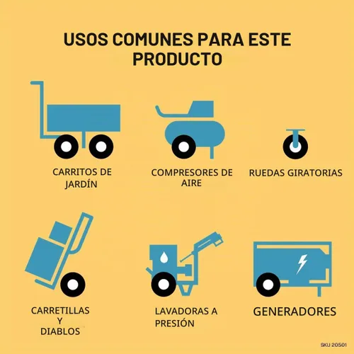 Vista 4 de Marathon 4.10/3.50-4" Neumático (relleno de aire) para carretilla de mano / Neumático utilitario para todo propósito