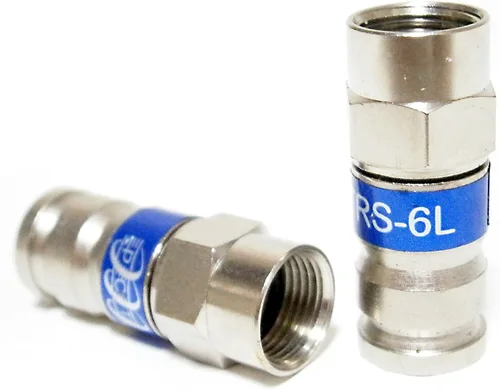 Vista 5 de 2 Piezas RG11 Belden PPC EX11N716PLUS Conector de Compresión de Cable Coaxial de Níquel y Anticorrosión RG-11 Accesorio Coaxial