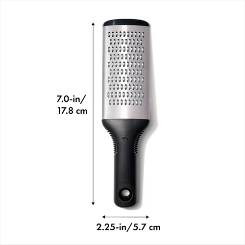 Vista 2 de NUEVO rallador OXO Good Grips, acero inoxidable, negro
