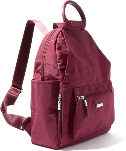 Vista 53 de Baggallini Mochila todo el día para mujer con pulsera de teléfono RFID, Negro, talla única