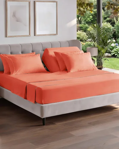 Vista 83 de Juego de sábanas Twin de 4 piezas - Cómodo, transpirable y refrescante - Juego de ropa de cama de lujo de hotel ultrasuave con bolsillos profundos