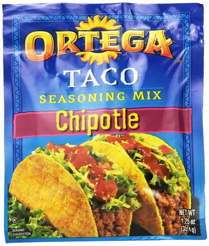 Vista 5 de Ortega Seasoning Mix, 40% menos de Taco de sodio, 6.5 onzas