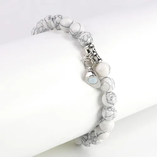 Vista 7 de 2 PCS Magnetic Couples Bracelets, Natural Stone Energy Stone Beads Bracelet Set His and Hers Long Distance Relationship Bracelet for Boyfriend