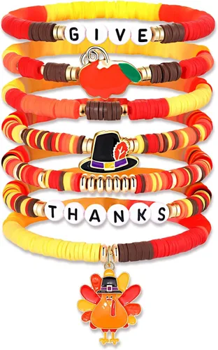 Vista 15 de Surfer Heishi - Pulseras apilables para mujer, apilables, de vinilo arcoíris, disco de arcilla, pulseras elásticas para la amistad, joyería bohemia
