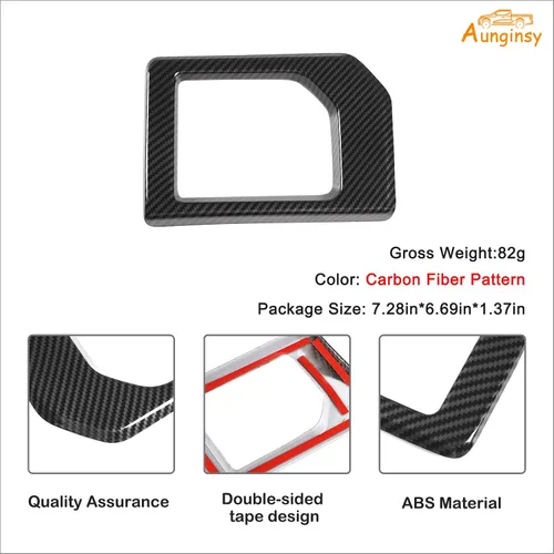 Vista 7 de Aunginsy Cubierta de panel de palanca de cambios de consola central compatible con accesorios Toyota Tundra 2014-2021, palanca de cambios de control