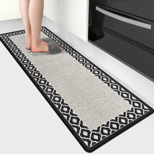 Vista 26 de Tapetes antifatiga para suelo de cocina, tapetes acolchados antifatiga de cocina de 17.3 x 27.5 pulgadas, impermeables, antideslizantes, de pie