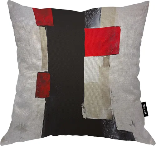 Vista 21 de Funda de Almohada Abstracta Smog para Sofá, Funda de Almohada Decorativa Caos Fractal Cosmos Rayas Curvadas de Algodón y Lino, Funda de Cojín