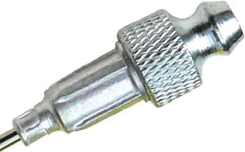 Vista 5 de Lumax LX-1416 aguja inyectora de aceite, de acero inoxidable, 1-1/2" largo, 18G con tapa, plateada