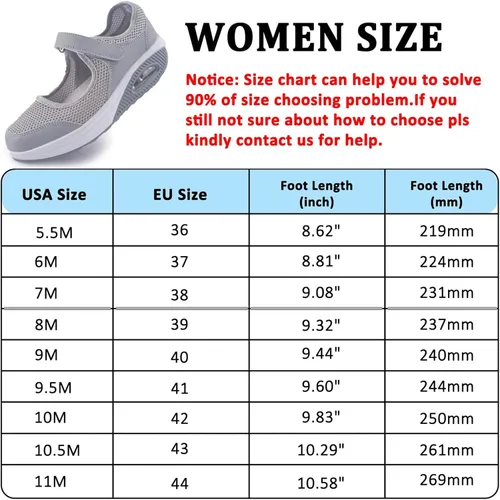 Vista 5 de Zapatos de enfermería de trabajo para mujer, antideslizantes, ajustables y transpirables, para caminar, fitness, informal, enfermería, ortopédicos