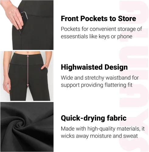 Vista 6 de ALWAYS Cargo Jogger Pants for Women - Super Soft Casual Lounge Sweatpants
