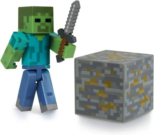 Vista 2 de Figuras de acción de Minecraft con accesorio, talla única , Multi