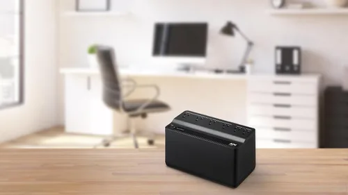 Vista 6 de APC Protector contra sobretensiones de respaldo de batería de UPS, fuente de alimentación de batería de respaldo de 425VA, BE425M, color negro