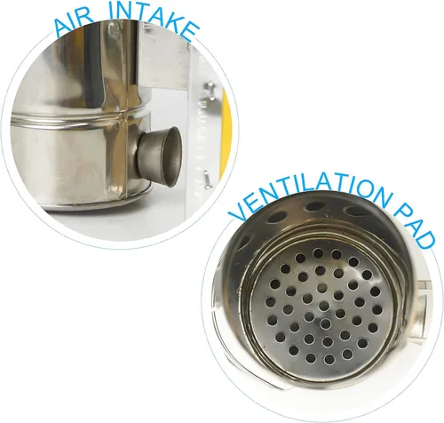 Vista 6 de Luwint Kit de ahumador de abejas para niños, mini ahumador de colmena de abeja de 7 pulgadas con guantes de apicultura XS para niños y niñas de 4 a