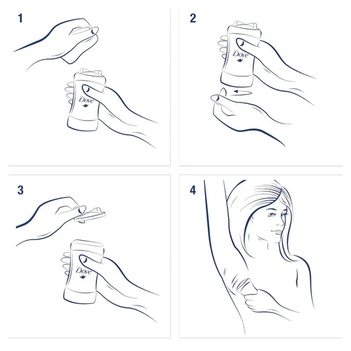 Vista 9 de Dove Advanced Care Anti Deo Stick Cool Essentials Pack de 12 para ayudar a la reparación de la barrera cutánea después del afeitado, control