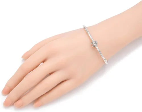 Vista 3 de Adabele Sterling Silver Hypoallergenic Goat Sheep Ram Deer Large Hole Bead Charm Compatible with 3mm Chain Bangle Bracelet Necklace Personalized