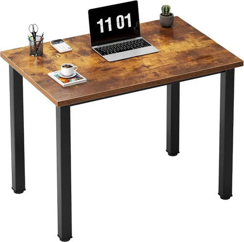 Vista 49 de Need Escritorio pequeño para computadora, mesa de escritura resistente de 31.5 pulgadas, estrecho, negro