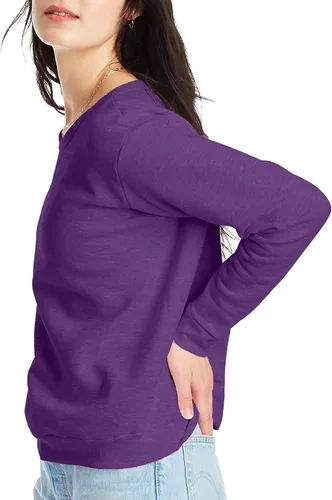 Vista 3 de Hanes - Sudadera EcoSmart con cuello redondo para mujer