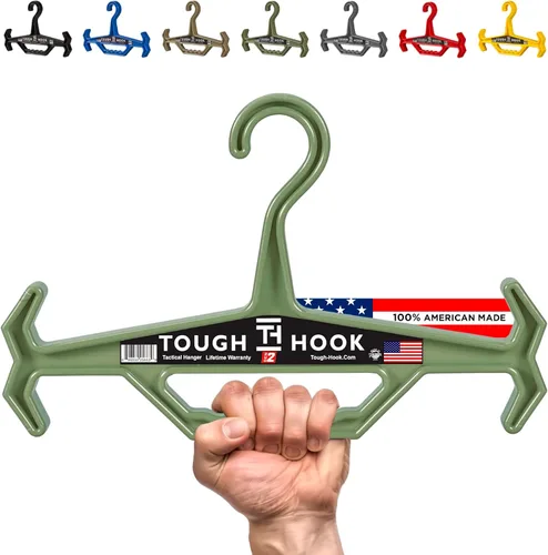 Vista 10 de Tough Hook ID - Percha de identificación resistente, fabricada en Estados Unidos, tapa de 200 libras, portaplatos, equipo táctico, buceo BCD