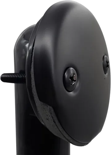 Vista 4 de Westbrass 597144-62 Conjunto de desbordamiento y desbordamiento tubular de polietileno de 14 pulgadas con placa frontal de 2 agujeros y tapón