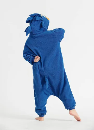 Vista 6 de OGUDEAL Kids Sonic Onesie Halloween Sonic The Hedgehog Cosplay Costume Boys Cartoon Animal Jumpsuit One Piece Outfit Zipper