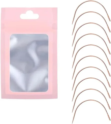 Vista 10 de GlamorDove Herramienta de costura, 10 agujas curvadas de 2.5 pulgadas, accesorios de costura a mano, herramienta de tejido para coser en trama