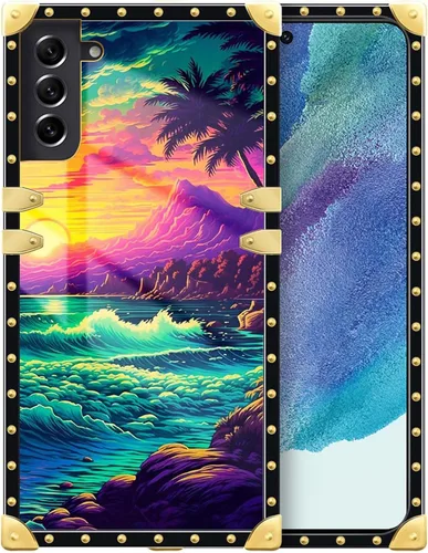 Vista 72 de Funda compatible con Samsung Galaxy S10 4G, TPU suave de lujo y parte trasera de policarbonato duro para niñas y mujeres, funda protectora a prueba