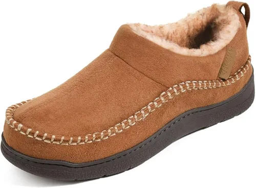 Vista 8 de Zigzagger - Pantuflas de tobillo estilo mocasín para hombre, para interior y exterior