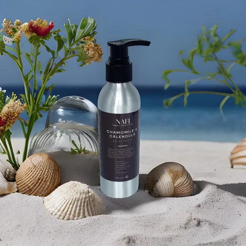 Vista 3 de NAFI Crema hidratante de manzanilla y caléndula para pieles sensibles, 5.1 fl oz, seguro para bebés desde el nacimiento, crema hidratante natural