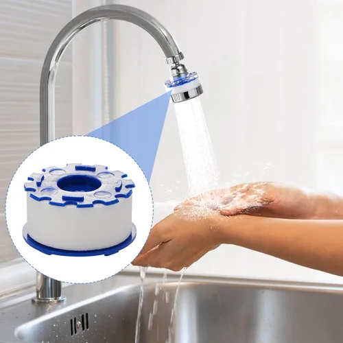 Vista 6 de Paquete de 10 cartuchos de repuesto para grifo de agua para fregadero, reemplazo de filtro de agua para grifo, cocina, baño, filtro de fregadero que