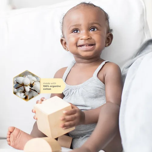 Vista 4 de Burts Bees Baby Body camisola clásica unisex para niños