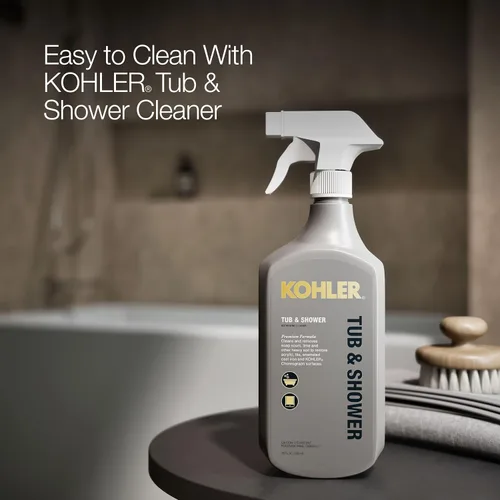 Vista 12 de Kohler 1956-LA-95 Underscore 60" x 30" baño alcobólico, drenaje izquierdo, gris hielo