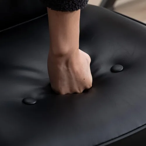 Vista 3 de Ya-Home Silla de escritorio giratoria moderna con reposabrazos, cómoda silla de computadora de altura ajustable con ruedas, silla de escritorio