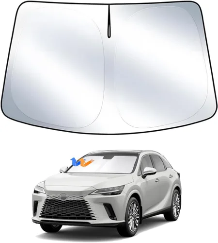 Vista 28 de T TGBROS Parasol para parabrisas para BMW X1 F48 2016 2017 2018 2019 2020 2021 2022 para ventana de automóvil, con bloqueo UV grueso y opaca