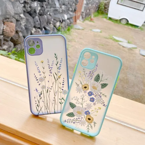 Vista 7 de Ownest Compatible con iPhone 15 Pro Funda transparente esmerilada de policarbonato 3D floral para niñas y mujeres y funda protectora de TPU suave