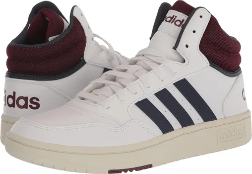 Vista 7 de adidas Hoops 3.0 Mid - Tenis de baloncesto para hombre, color blancoazul marino sombrarojo sombra, talla 11, BlancoAzul marino sombrarojo sombra