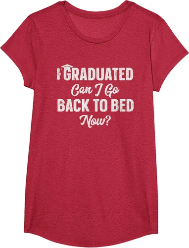 Vista 47 de Graduation Gift For Her Camiseta I Graduated Can I Go Back To Bed Now, Negro