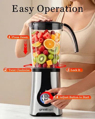 Vista 3 de Mezclador y procesador de alimentos Combo, encimera cocina pequeña