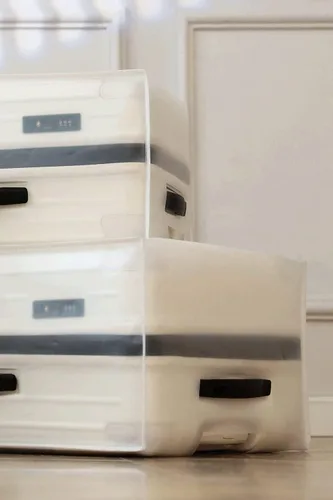 Vista 8 de 20 22 24 28 pulgadas equipaje cubierta protector bolsa EVA plástico transparente maleta cubierta protectores viaje equipaje manga protector