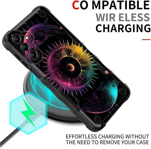 Vista 605 de Funda para Galaxy A14 5G, [Doble Capa][Protección contra Caídas de Grado Militar de 10 Pies] [Antideslizante] Funda Resistente a Prueba de Golpes
