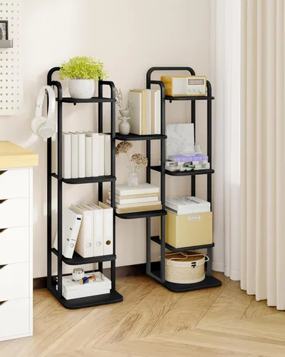 Vista 6 de Hzuaneri - Zapatero vertical, estantes para zapatos, organizador de madera para el armario, entrada, torre de zapatos para espacios pequeños, de pie