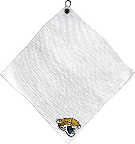 Vista 5 de Team Golf NFL Team Golf NFL - Toalla de microfibra de 15 x 15 pulgadas (blanco) con clip de mosquetón, microfibra de alta calidad con bolsillos