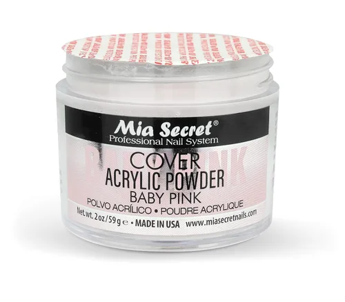 Vista 5 de Mia Secret Cubierta de polvo acrílico rosa bebé 2 oz.