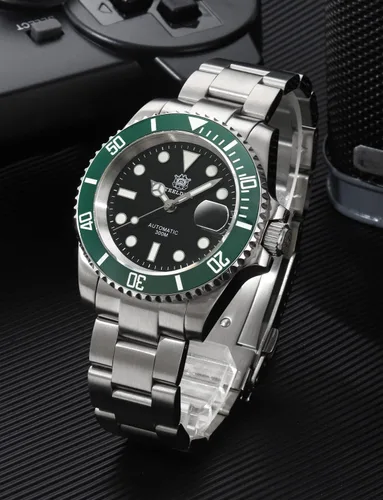Vista 2 de Steeldive - Reloj automático para hombre SD1953 de acero inoxidable NH35 de movimiento de 984.3 ft de buceo