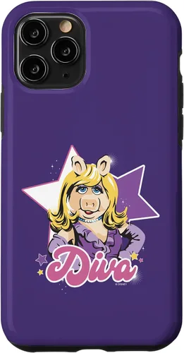 Vista 27 de Funda para iPhone 16 Disney The Muppets Miss Piggy Diva Retrato