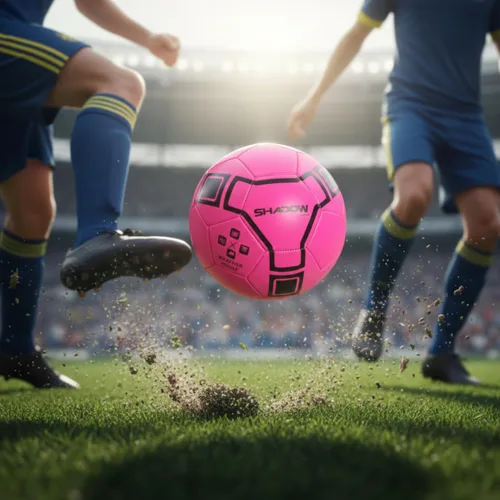Vista 3 de Shadow Model Soccer Ball, Metallic Bright Color, Size 5 Soccer Ball. Weatherproof Soccerball. Ultra Thick Cover Ideal for Inclement Weather Due to