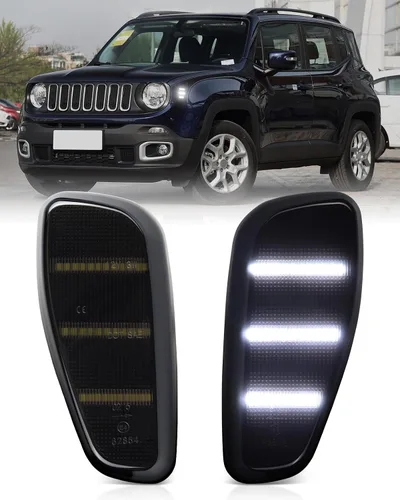 Vista 10 de Conjunto de luces LED laterales ámbar para Jeep Renegade 2015-2023