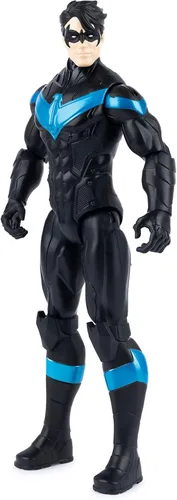 Vista 4 de DC Comics, Figura de acción de Nightwing con armadura Stealth de 12 pulgadas, juguetes para niños y niñas de 3 años en adelante Rojo