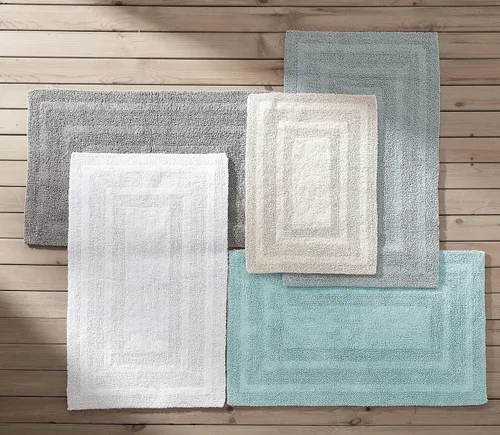 Vista 7 de Eddie Bauer - Alfombra de baño, alfombra de baño 100% algodón suave de felpa, altamente absorbente, de secado rápido y antideslizante